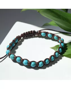 Браслет ассорти "Друиды" бирюза, цвет голубой, d=7 арт. СМЛ-200811-1-СМЛ0007091622