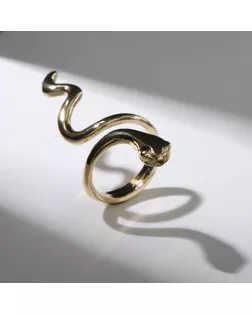 Кольцо "Змея" гладкая, цвет золото, безразмерное арт. СМЛ-159026-1-СМЛ0007104893
