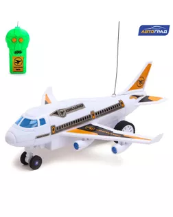 Самолет на радиоуправлении "Лайнер", световые эффекты, работает от батареек, цвет белый арт. СМЛ-194138-2-СМЛ0007111040