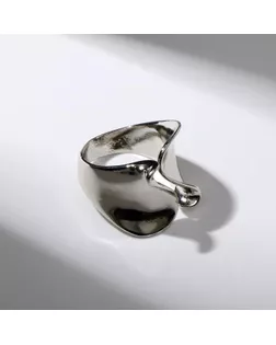 Кольцо "Тренд" фешн, цвет серебро, безразмерное арт. СМЛ-159045-1-СМЛ0007111053