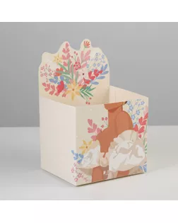Коробки для мини букетов «FLOWER», 12 × 20 × 10 см арт. СМЛ-191775-1-СМЛ0007120197