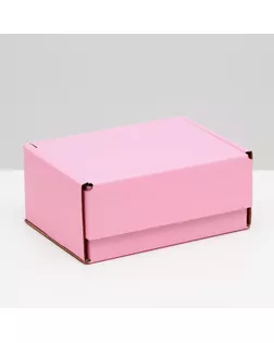 Коробка самосборная, розовая, 22 х 16,5 х 10 см, арт. СМЛ-168052-1-СМЛ0007128575