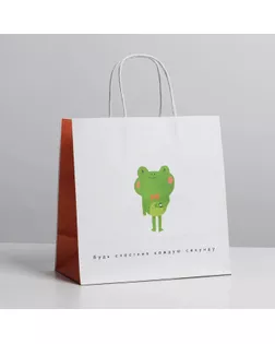 Пакет подарочный «Просто будь», 22 × 22 × 11 см арт. СМЛ-214426-1-СМЛ0007150721