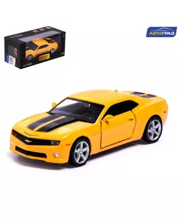 Машина металлическая CHEVROLET CAMARO, 1:32, инерция, цвет жёлтый арт. СМЛ-218264-1-СМЛ0007152961