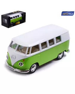 Машина металлическая VOLKSWAGEN TRANSPORTER T1, 1:32, инерция, цвет зеленый арт. СМЛ-218277-1-СМЛ0007152974