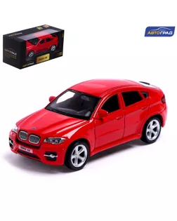 Машина металлическая BMW X6, 1:43, цвет красный арт. СМЛ-218279-1-СМЛ0007152976