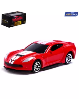 Машина металлическая CHEVROLET CORVETTE GRAND SPORT, 1:64, цвет красный арт. СМЛ-218294-1-СМЛ0007152991