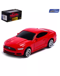 Машина металлическая FORD MUSTANG, 1:64, цвет красный арт. СМЛ-218298-1-СМЛ0007152995