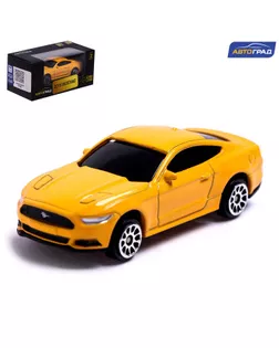 Машина металлическая FORD MUSTANG, 1:64, цвет желтый арт. СМЛ-218299-1-СМЛ0007152996