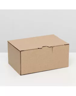 Коробка-пенал, бурая, 22 х 15 х 10 см, арт. СМЛ-169442-1-СМЛ0007153907