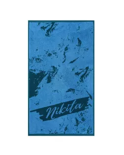 Полотенце махровое Этель "Никита" синий, 50х90см, 100% хлопок, 420гр/м2 арт. СМЛ-187255-1-СМЛ0007166983