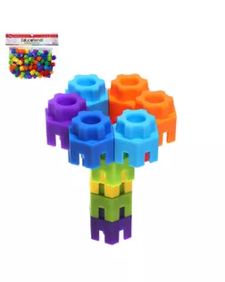 Конструктор обучающий "Объемный пазл", 98 деталей арт. СМЛ-220485-1-СМЛ0007261522