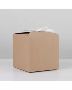 Коробка складная крафтовая 12 х 12 х 12 см арт. СМЛ-182584-1-СМЛ0007302876