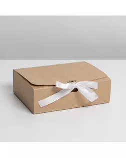Коробка складная крафтовая 16,5 х 12,5 х 5 см арт. СМЛ-200086-1-СМЛ0007302908