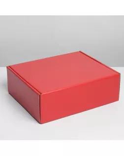 Коробка складная «Красная», 27 х 21 х 9 см арт. СМЛ-212642-1-СМЛ0007303387