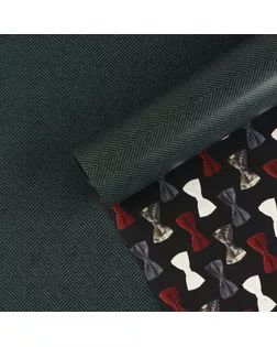 Бумага упаковочная глянцевая двухсторонняя «Мужские бабочки», 70 × 100 см арт. СМЛ-212056-1-СМЛ0007315887