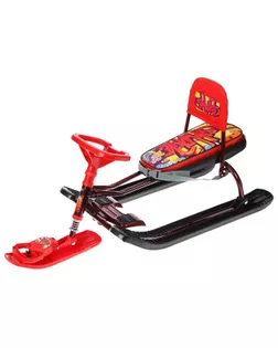 Снегокат "Тимка спорт 4-1" "с граффити на красном"арт ТС4-1/GR арт. СМЛ-166928-1-СМЛ0007330525