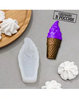 Силиконовая форма «Мороженое», 10,3×4,2 см, толщина 19 мм, прозрачная арт. СМЛ-275021-1-СМЛ0007334731