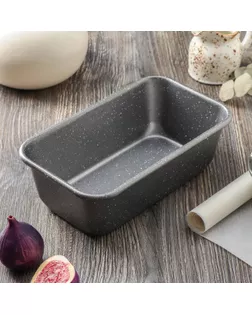 Форма для выпечки Magistro Gourmet Range, 24×14×7,6 см, толщина 0,6 мм, антипригарное покрытие, цвет серый арт. СМЛ-274962-1-СМЛ0007362238