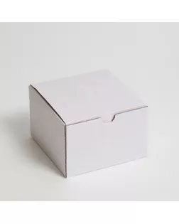 Коробка самосборная, белая, 15 х 15 х 10 см арт. СМЛ-194564-1-СМЛ0007370798