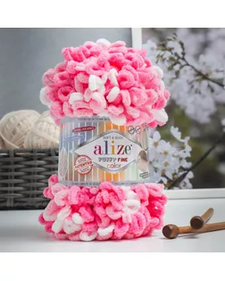 Пряжа "Puffy Fine Color" 100% микрополиэстер 14,5м/100гр (6383) арт. СМЛ-230665-1-СМЛ0007390579