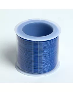 Шнур вощеный d=0,5мм, L=50м, цвет синий арт. СМЛ-215934-1-СМЛ0007405624