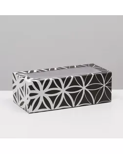 Коробка самосборная "Геометрия", с окном, белая, 16 х 35 х 12 см, 5 шт. арт. СМЛ-278604-1-СМЛ0007424965