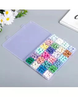 Набор сургуча "Пастельная палитра" матовый+перламутр 24 цвета 19х13х2 см арт. СМЛ-224523-1-СМЛ0007432095