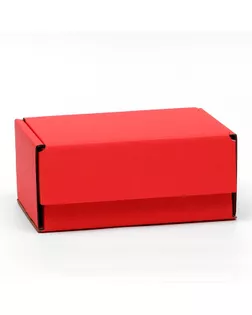 Коробка самосборная, красная, 22 х 16,5 х 10 см, арт. СМЛ-198333-1-СМЛ0007435053