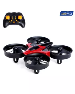Квадрокоптер радиоуправляемый Flashdrone, работает от аккумулятора, цвет красный арт. СМЛ-180232-4-СМЛ0007437072