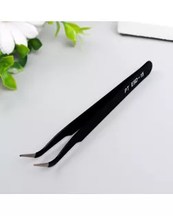 Пинцет для творчества прямой "Чёрный" изогнутый 12х1 см арт. СМЛ-221529-1-СМЛ0007475870