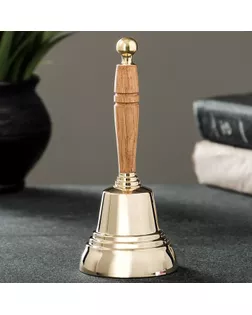 Валдайский колокольчик с деревянной ручкой, 7,1 см арт. СМЛ-199124-1-СМЛ0007486604