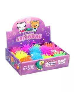 Ёжка световой "Зверята",  цвета МИКС арт. СМЛ-229557-1-СМЛ0007486633