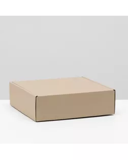Коробка самосборная, бурая, 24 х 24 х 7,5 см, арт. СМЛ-220735-1-СМЛ0007510999
