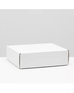 Коробка самосборная, белая, 27 х 24 х 8 см, арт. СМЛ-220736-1-СМЛ0007511002