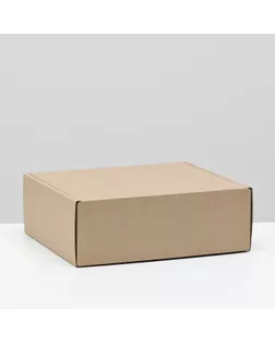Коробка самосборная, бурая, 26 х 24 х 10 см, арт. СМЛ-220737-1-СМЛ0007511003