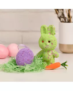 Набор декора  Кролик, морковка, яйцо. (6*12см) арт. СМЛ-246980-1-СМЛ0007548382