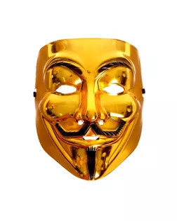 Карнавальная маска "Гай Фокс", цвет золото арт. СМЛ-230784-1-СМЛ0007560574