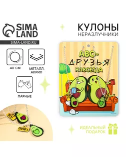 Кулоны парные подвески «Аво-друзья» арт. СМЛ-247097-1-СМЛ0007576783