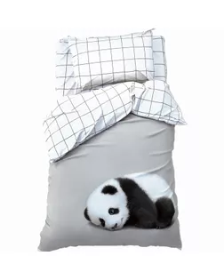 КПБ "Этель" 1,5 сп Funny panda 143х215 см, 150х214 см, 50х70 см -1 шт, 100% хл, бязь арт. СМЛ-230800-1-СМЛ0007582912