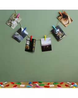 Набор прищепок для декора «Классика» 50 шт., 1 шт. — 3 см, МИКС арт. СМЛ-247177-2-СМЛ0007599912