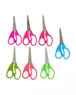 Ножницы 14см пластиковые ручки МИКС арт. СМЛ-200804-1-СМЛ0007602412