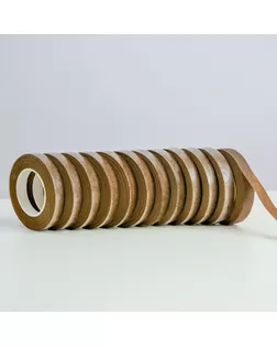 Тейп-лента, коричневая, 13 мм, 27,3 метра арт. СМЛ-247256-3-СМЛ0007625416