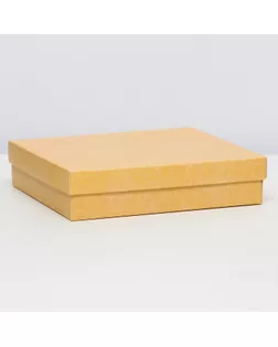 Коробка складня, пенал, с окном, крафтовая, 18 х 16 х 4 см арт. СМЛ-247357-1-СМЛ0007644130