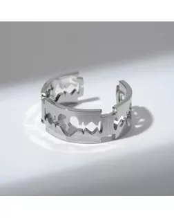 Кольцо "Лезвие", цвет серебро, безразмерное арт. СМЛ-215565-1-СМЛ0007644172
