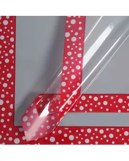 Пленка флористическая "Кант с горошком", 58 х 58 см арт. СМЛ-247400-1-СМЛ0007646219