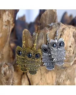 Серьги металл Art совушка, цвет МИКС арт. СМЛ-24780-1-СМЛ0765019