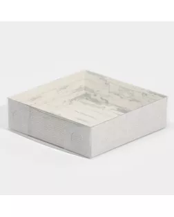 Кондитерская упаковка, коробка для макарун с PVC крышкой, Just for you, 12 х 12 х 3.5 см арт. СМЛ-247426-1-СМЛ0007655868