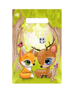 Пакет "Волшебный лес", полиэтиленовый с вырубной ручкой, 20х30 см, 30 мкм арт. СМЛ-216828-1-СМЛ0007669448