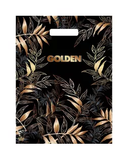 Пакет "Золотой лес", полиэтиленовый с вырубной ручкой, 40 х 31 см, 30 мкм арт. СМЛ-216848-1-СМЛ0007669474